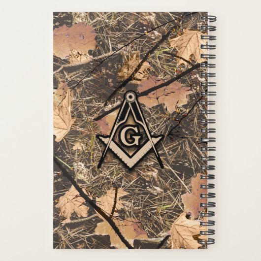 Hunting Camouflage Square Compass Planner (Achterkant)