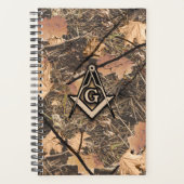 Hunting Camouflage Square Compass Planner (Voorkant)