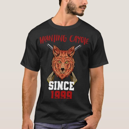 Hunting cayote sinds 1999 t-shirt (Voorkant)