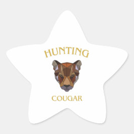 hunting cougar sticker