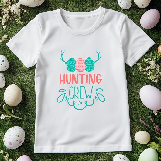 Hunting Crew Easter Shirt; Fun Egg Hunt Familie T-shirt