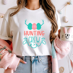 Hunting Crew Easter Shirt; Fun Egg Hunt Familie T-shirt