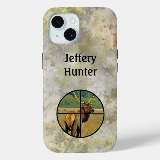 Hunting Crosshairs on Elk personalize Case-Mate iPhone Case (Achterkant)