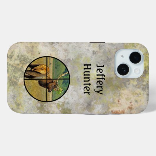 Hunting Crosshairs on Elk personalize Case-Mate iPhone Case (Achterkant (horizontaal))