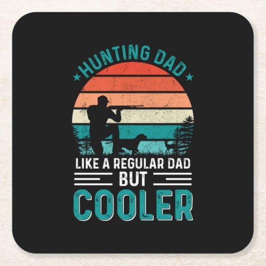 Hunting Dad Kartonnen Onderzetters (Voorkant)