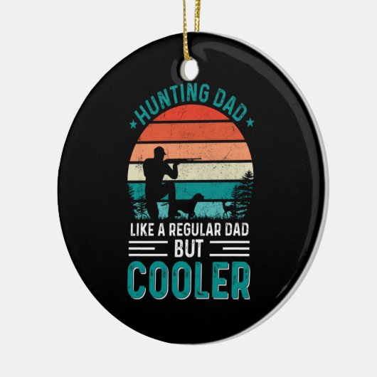 Hunting Dad Keramisch Ornament (Links)