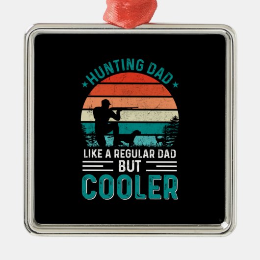 Hunting Dad Metalen Ornament (Voorkant)