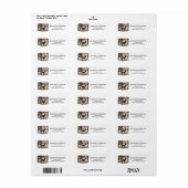 Hunting Deer American Flag Address Label (Full Sheet)