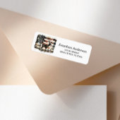 Hunting Deer American Flag Address Label