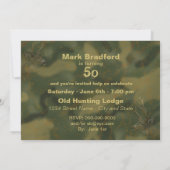 HUNTING/DEER/BIRTHDAY-INVITATIE - VERANDERING VAN  KAART (Achterkant)