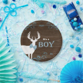 Hunting Deer Boy Baby shower Papieren Bordje (Feest)