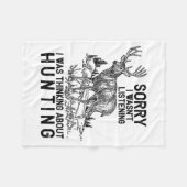 Hunting - Deer Funny Quote Hunter Gift Tank Top  Fleece Deken (Voorkant (Horizontaal))