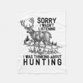 Hunting - Deer Funny Quote Hunter Gift Tank Top  Fleece Deken (Voorkant)