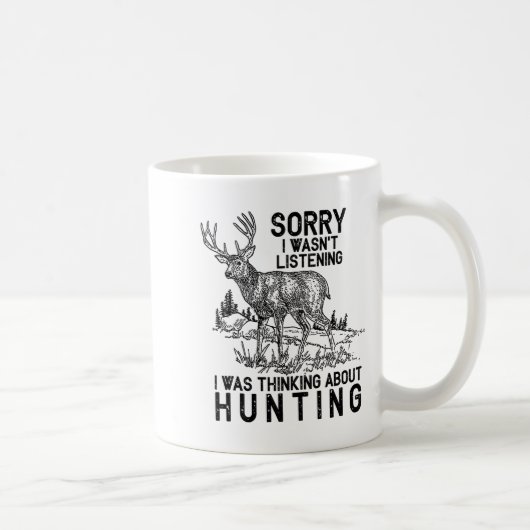 Hunting - Deer Funny Quote Hunter Gift Tank Top  Koffiemok (Rechts)