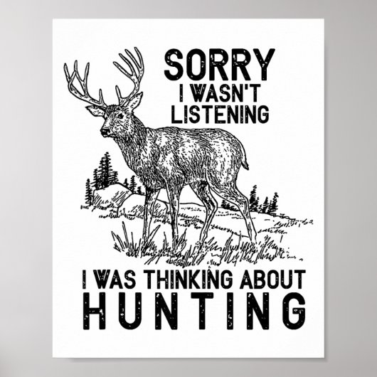 Hunting - Deer Funny Quote Hunter Gift Tank Top Poster (Voorkant)