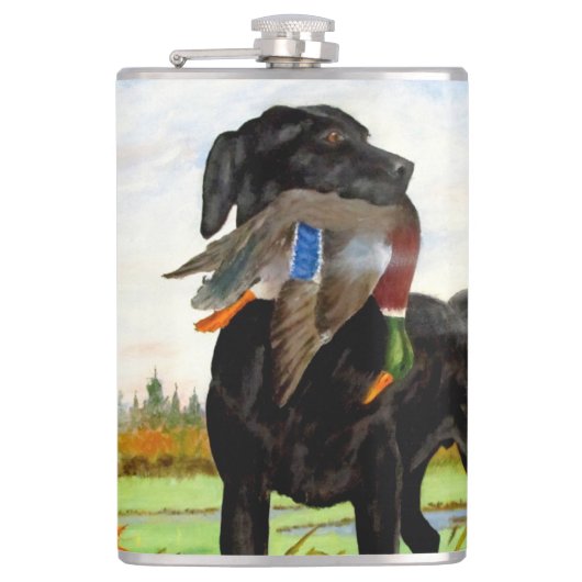 Hunting Dog Flask Heupfles (Voorkant)