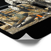 Hunting Dog Inter Bird Dog Duck Hunter Camo Retrie Poster (Hoek)