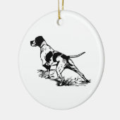 Hunting Dog Keramisch Ornament (Links)