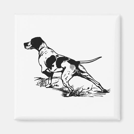 Hunting Dog Magneet (Voorkant)