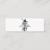 Hunting dog met jager - Kies achtergrondkleur Mini Visitekaartje (Voorkant)