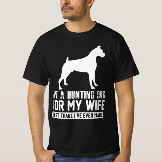 Hunting dog owner gift t-shirt (Voorkant)