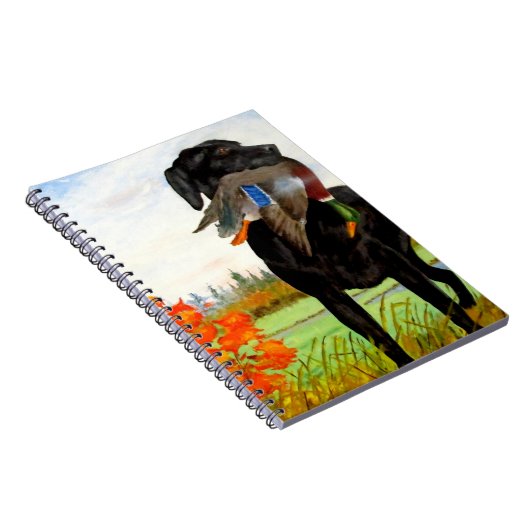 Hunting Dog Painting Notitieboek (Rechterzijde)