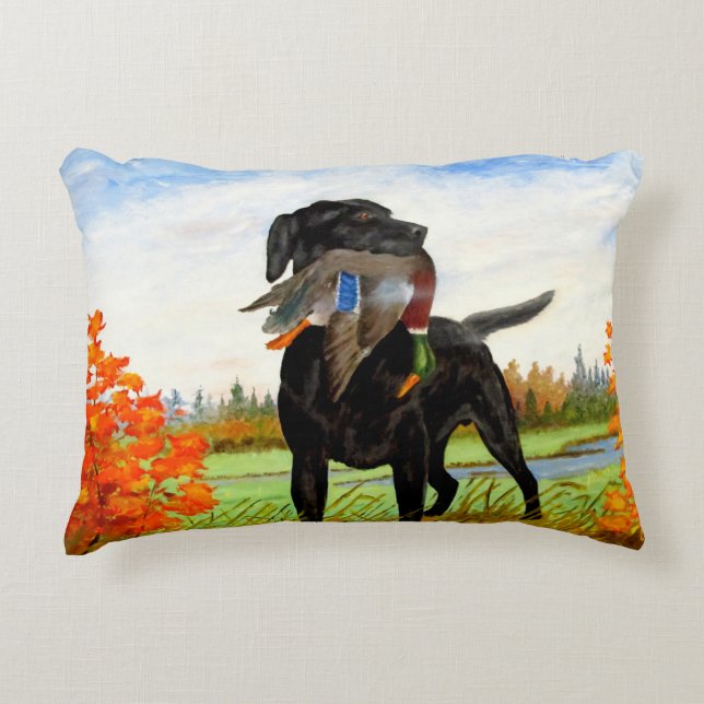 Hunting Dog Painting Pillow Decoratief Kussen (Voorkant)