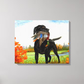 Hunting Dog Painting Wrapped Canvas Afdruk (Voorkant)