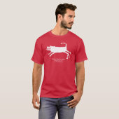 Hunting Dog Petroglyph T-shirt (Voorkant volledig)
