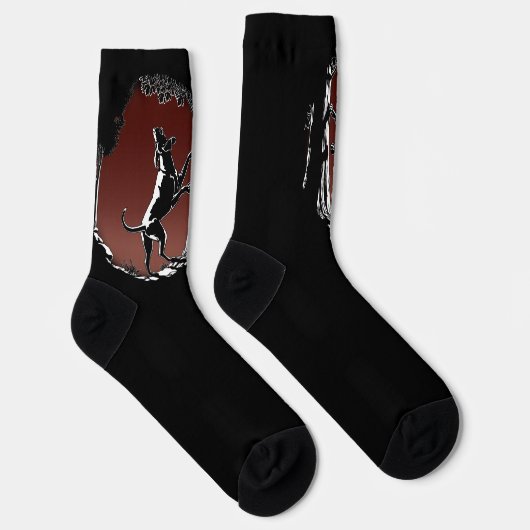 Hunting Dog Socks Hound Dog Socks Customize Sokken (Rechts)