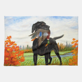 Hunting Dog Towel Theedoek
