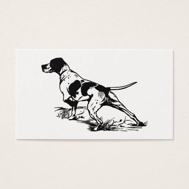 Hunting Dog Visitekaartjes (Voorkant)