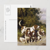 Hunting Dogs - Hondenkunst van Charles de Penne Briefkaart (Voorkant / Achterkant)