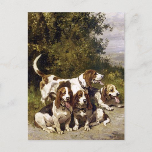 Hunting Dogs - Hondenkunst van Charles de Penne Briefkaart (Voorkant)