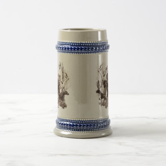 Hunting dogs, Pistolen honden, jachtseizoen Bierpul (Center)