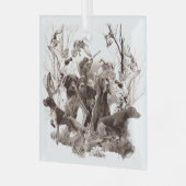 Hunting dogs, Pistolen honden, jachtseizoen Glas Ornament (Voorkant links)