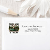Hunting Ducks Trucks Bucks Address Label (Insitu)