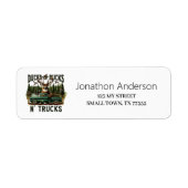 Hunting Ducks Trucks Bucks Address Label (Voorkant)