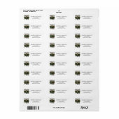 Hunting Ducks Trucks Bucks Address Label (Full Sheet)