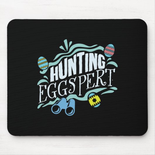 Hunting Eggspert Easter Bunny Egg  Muismat (Voorkant)