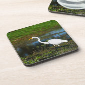Hunting Egret Bier Onderzetter (Linkerzijde)
