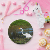 Hunting Egret Papieren Bordje (Feest)
