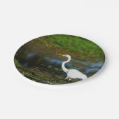 Hunting Egret Papieren Bordje (Gekanteld)