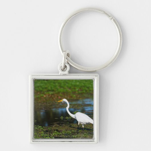 Hunting Egret Sleutelhanger (Voorkant)