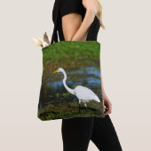 Hunting Egret Tote Bag (Dichtbij)