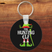 Hunting Elf Matching Family Group Christmas Party Sleutelhanger (Voorkant)