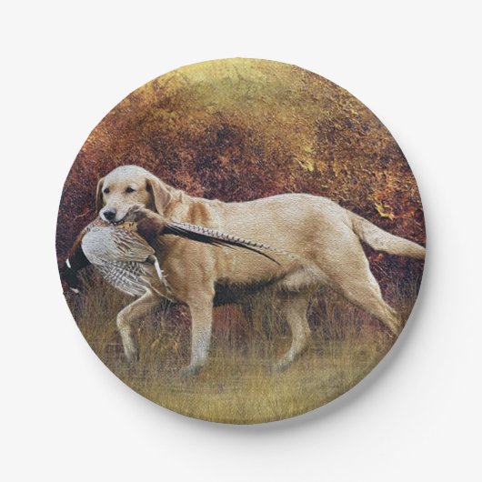 Hunting faasant, Autumn Tapestry Metal Print Coff Papieren Bordje (Voorkant)