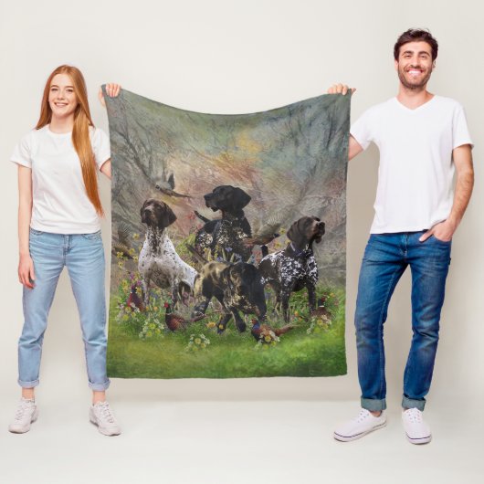 Hunting faasant met SAP Fleece Deken (In situ)