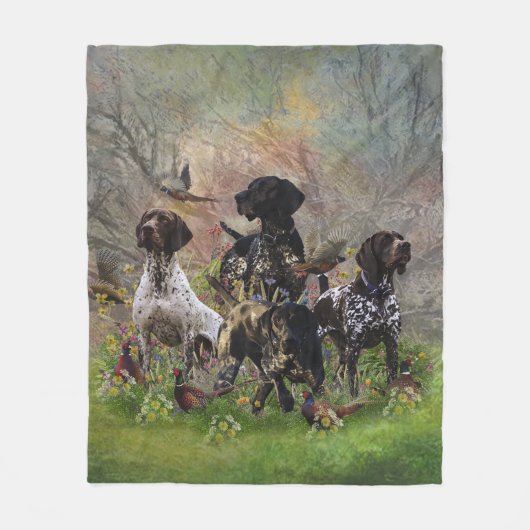 Hunting faasant met SAP Fleece Deken (Voorkant)