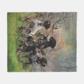 Hunting faasant met SAP Fleece Deken (Voorkant (Horizontaal))